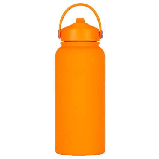 Orange 1L Rubber Coated Bottles